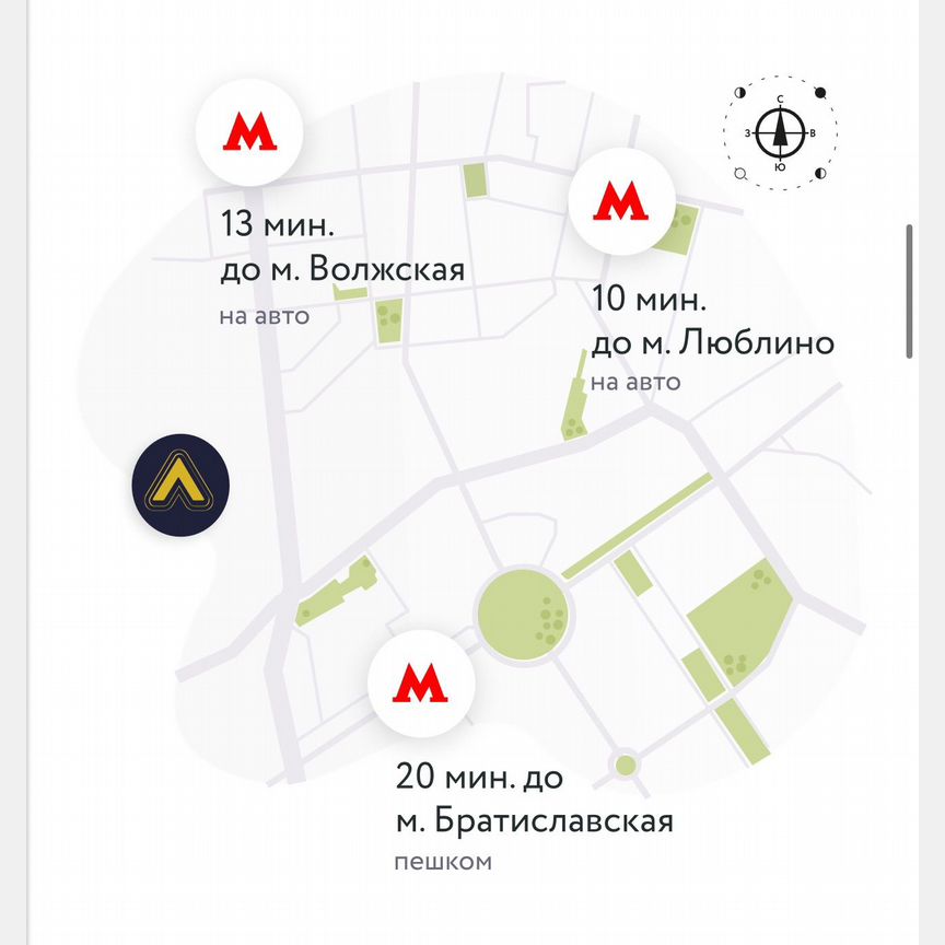 1-к. квартира, 40 м², 6/25 эт.