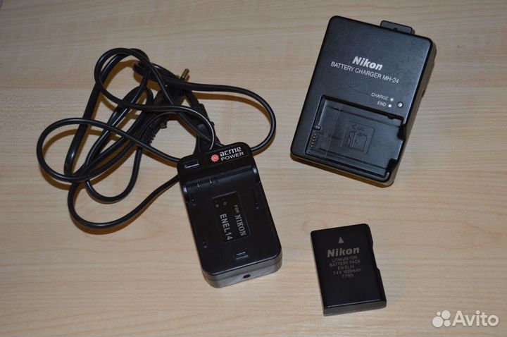 Зарядка Nikon MH-24, Аккумулятор Nikon En-el 14