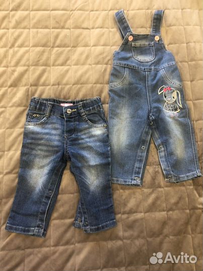 Вещи пакетом на девочку 74р