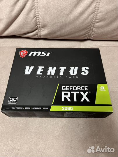Видеокарта MSI GeForce RTX 2060 ventus GP OC