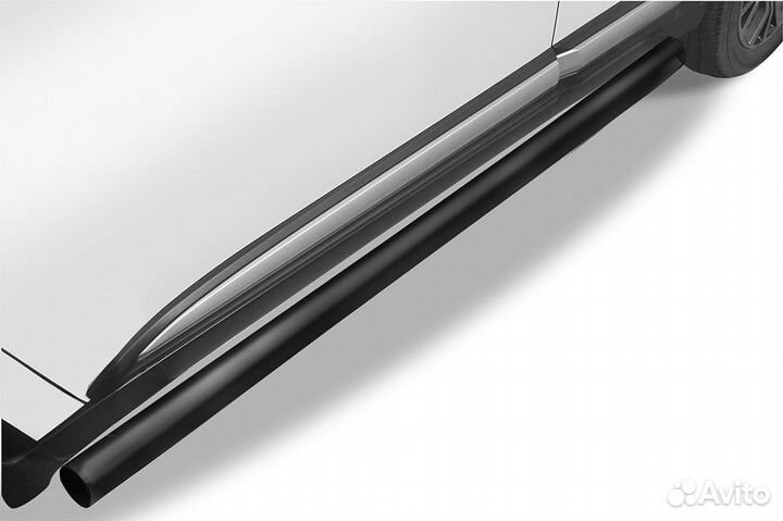 Защита порогов d76 mitsubishioutlander mout15-006B