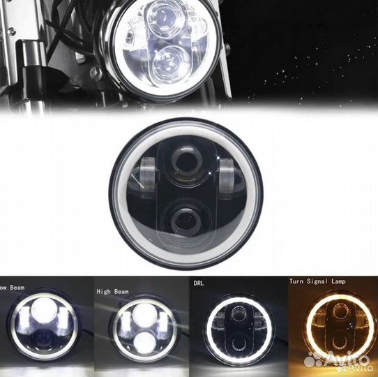 Led фара на мотоцикл 7 дюймов