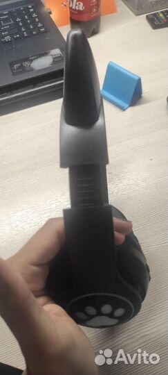 Наушники детские светящиеся котик