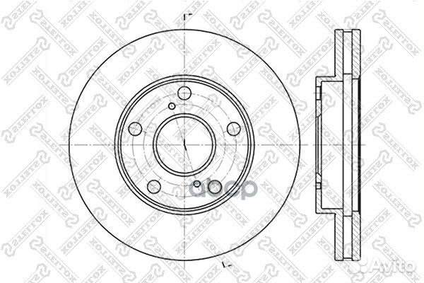 6020-4547V-SX диск тормозной передний Toyota C