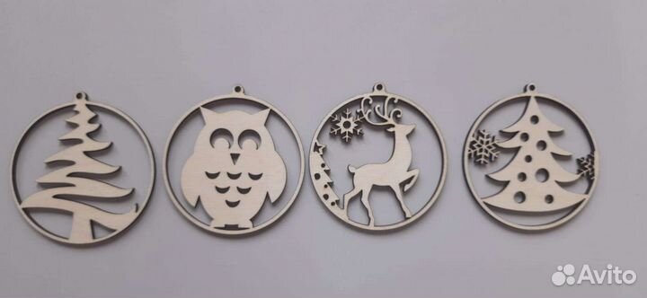 Новогодние украшения под покраску