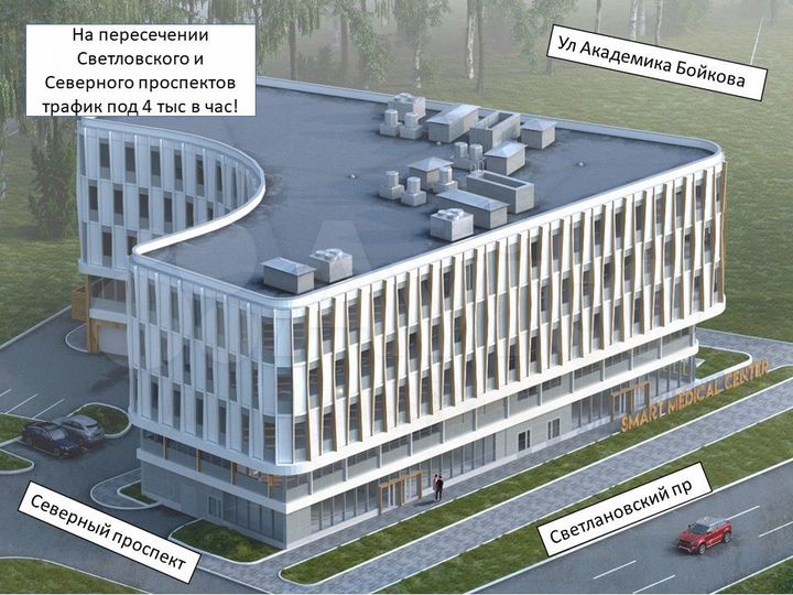 Помещение под медицину, торговлю, 93.44 м²