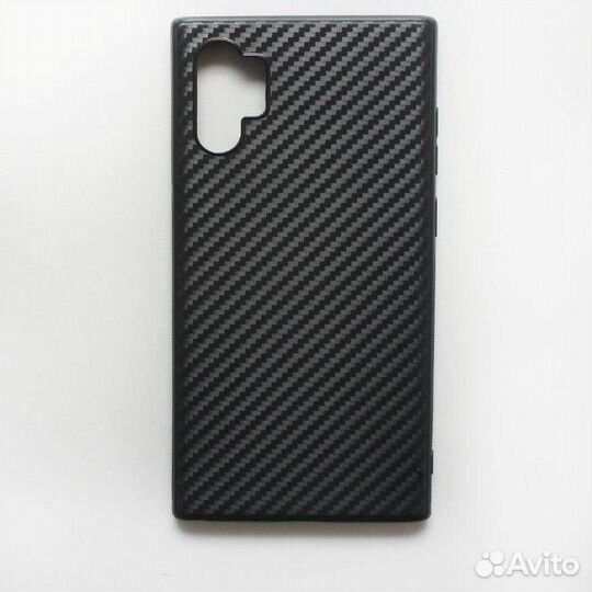 Чехол Samsung Note 10 Plus Карбон