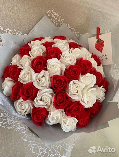 Мыльные розы 51шт