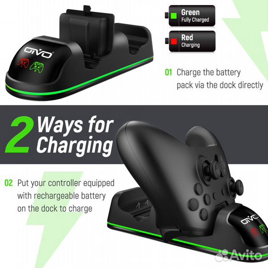 Xbox One X Стенд с охлаждением и Зарядная станция