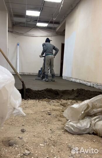 Полусухая стяжка пола под ключ