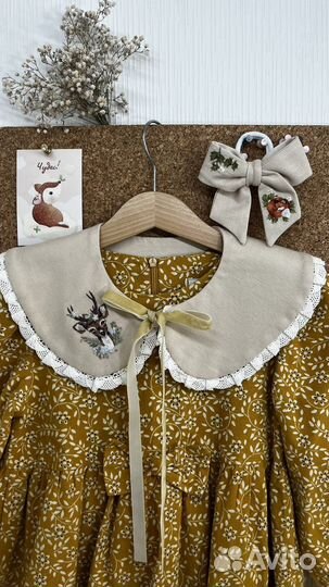 Съемные воротники с вышивкой