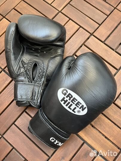 Боксерские перчатки Green hill Gym 14 oz + бинты