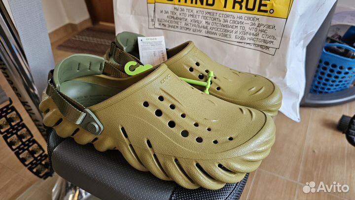 Crocs Echo Clog алоэ клоги сабо мужские 43-44