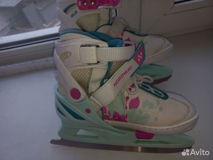 Коньки раздвижые ледовые Nordway 31-36