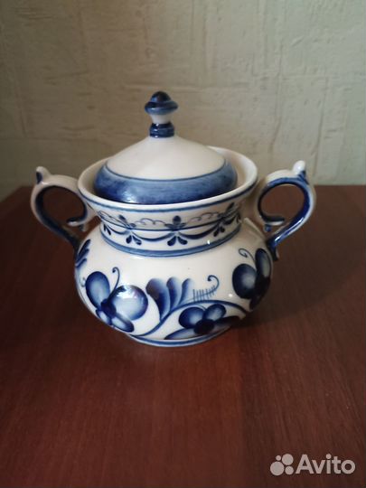 Гжель СССР посуда