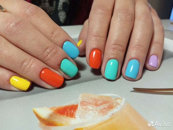 Маникюр с покрытием гель-лак за 600руб