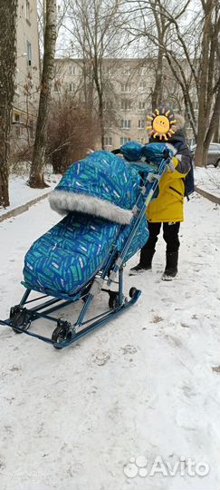 Детские санки коляска Ника