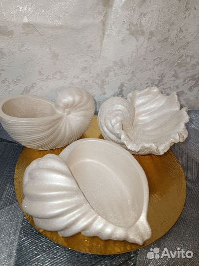 Свечи ручной работы в гипсе