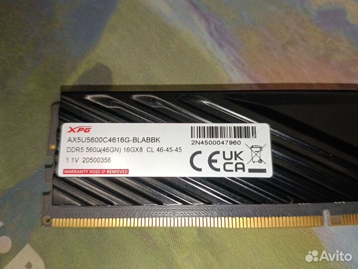 Оперативная память DDR 5 16gb Xpg Lancer