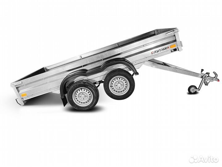 Прицеп легковой Спутник 3.0х1.5 двухосный.Оцинкова
