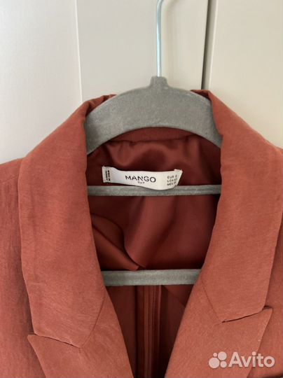 Пиджак Mango терракотовый