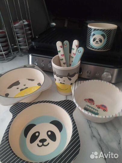 Наборы детской посуды из бамбукового волокна