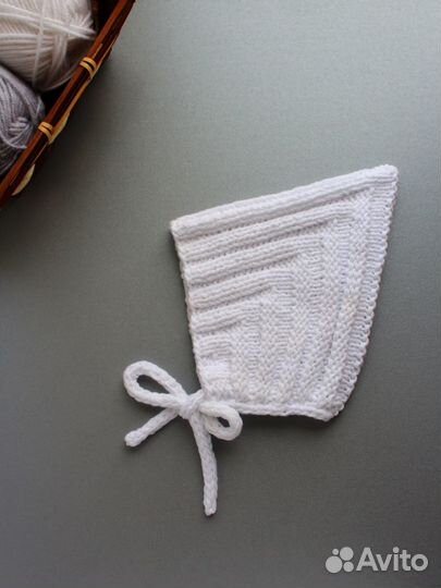 Шапочка для девочки вязаная Эльф