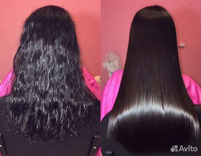 Кератиновое выпрямление, ботокс волос