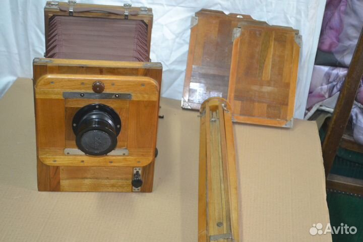 Советский,деревянный фотоаппарат фкд 13 на 18