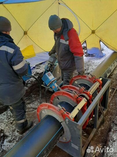 Сварка электросварных муфт,стыковая сварка пнд тру