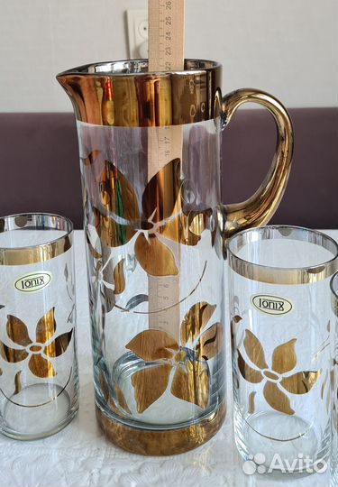 Кувшин, стаканы, ваза, подсвечник, для специй