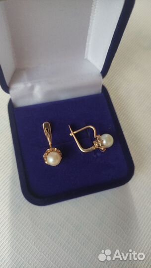 Серьги золотые 583 СССР