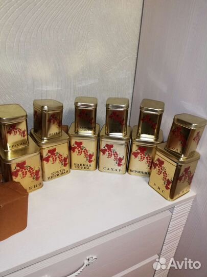 Жестяные банки СССР новые