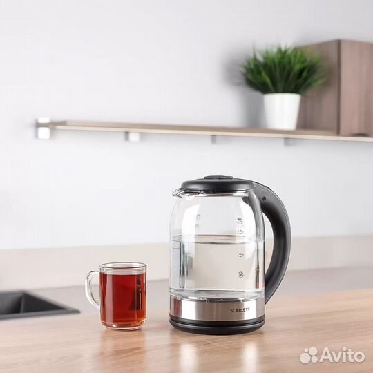 Чайник электрический новый scarlett с подсветкой