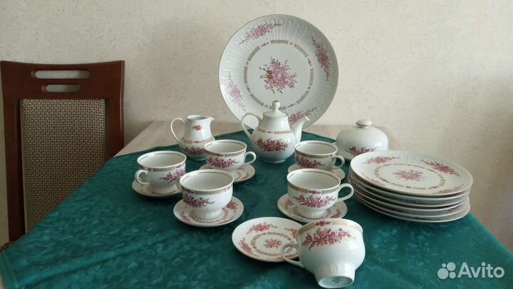 Чайный сервиз гдр,6 персон