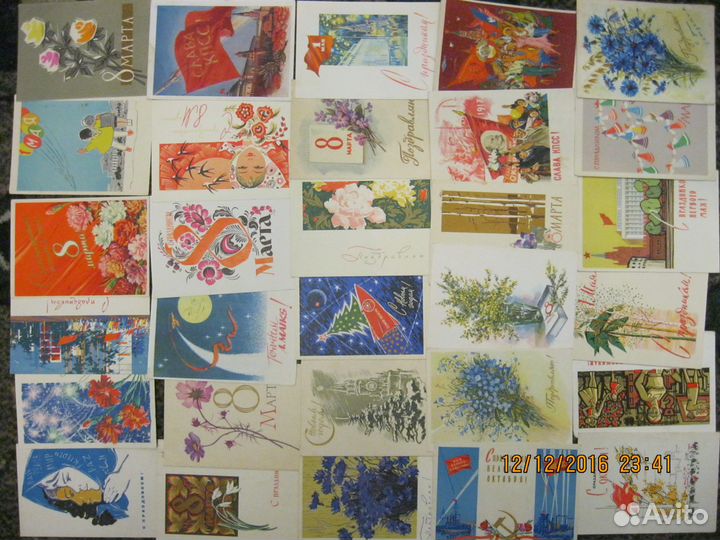 Открытки любой тематики чистые и прошедшие почту