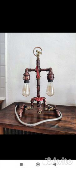 Настольный светильник стимпанк, лофт
