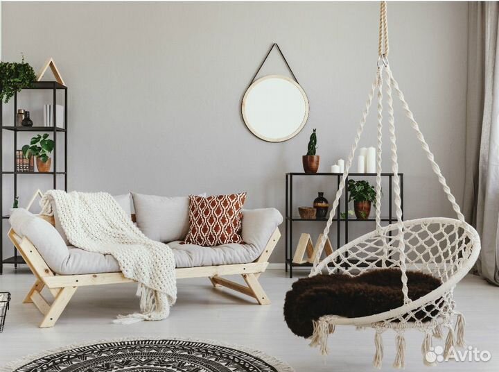 Подвесное кресло макраме
