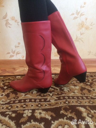Сапоги кожа