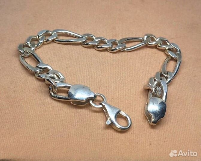 Браслет - 21 см - Серебро 925 - Винтаж