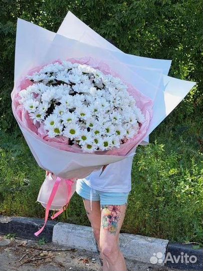 Букет гигант из ромашек