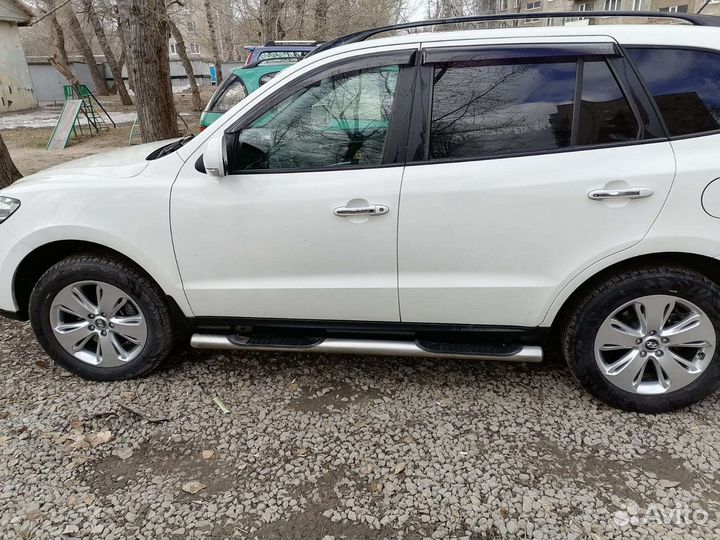 Подножки пороги hyundai santa fe