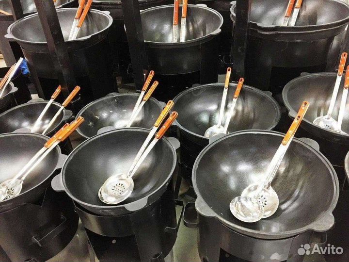 Казан чугунный узбекский 3-100л