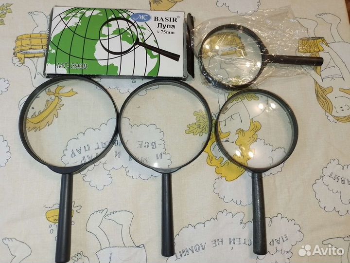 Лупы 10см,9см,7.5см