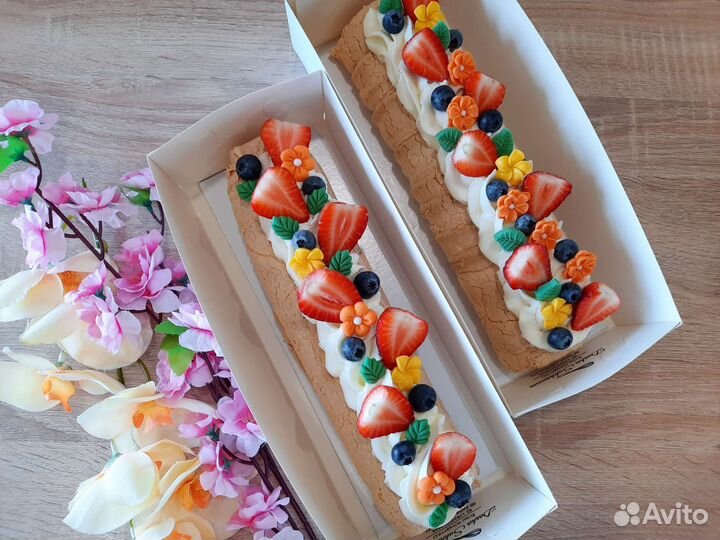 Торт, макарон, зефир, меренговый рулет с доставкой