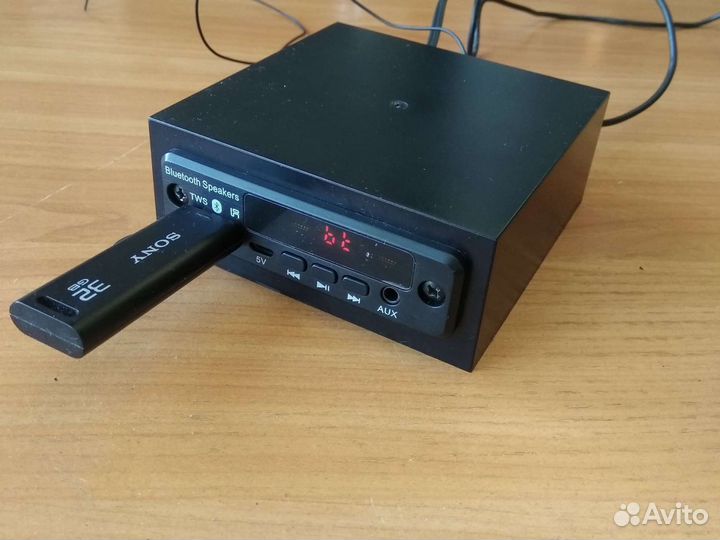 Приставка с блютус,флешкой,радио,SD для музцентра