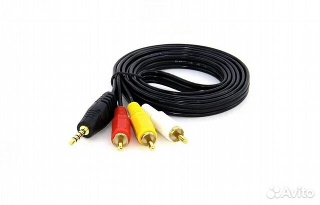 Кабель Аудио-Видео AUX - 3 тюльпана длина 3 метра
