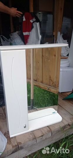 Тумба для ванной бу+зеркало