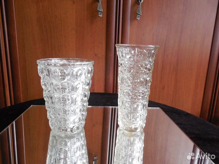 Ваза для цветов стекло СССР