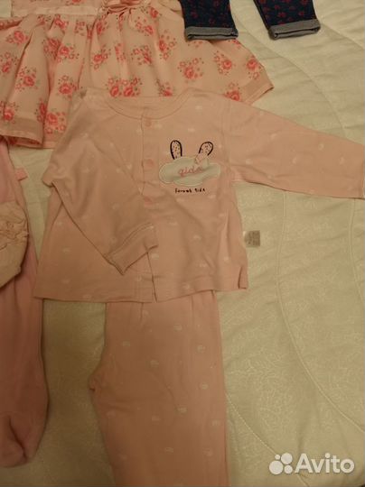 Детские вещи пакетом для девочек от 0 до 6 мес